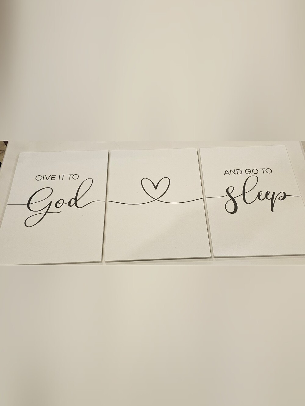 Give It to God Black and White Wall Art